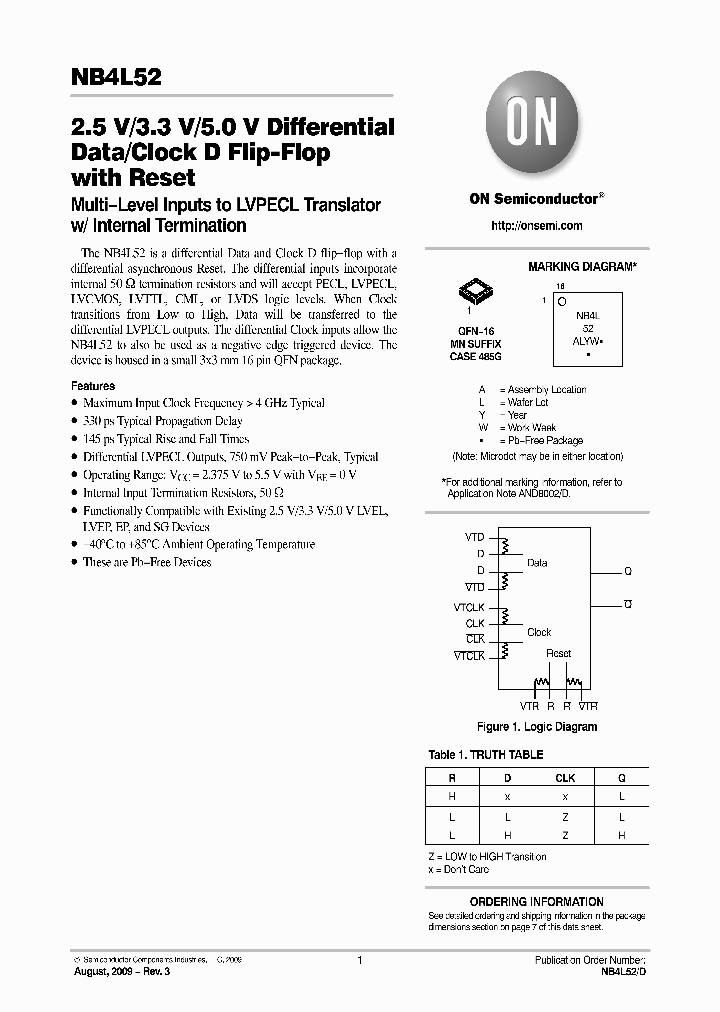 NB4L52MNG_8697279.PDF Datasheet