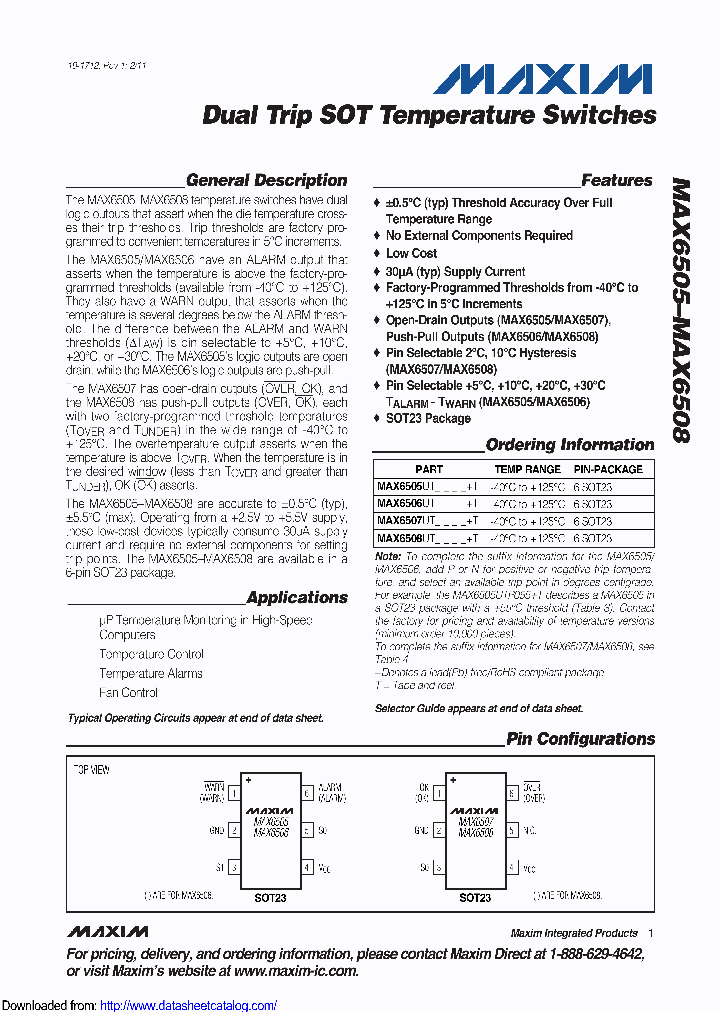 MAX6508UT9155_8697703.PDF Datasheet