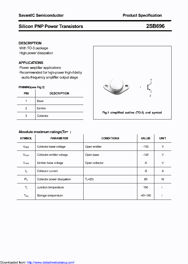 2SB696_8698549.PDF Datasheet