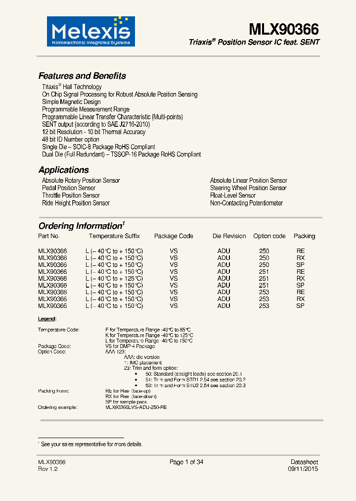 MLX90366LVSADU251SP_8698932.PDF Datasheet