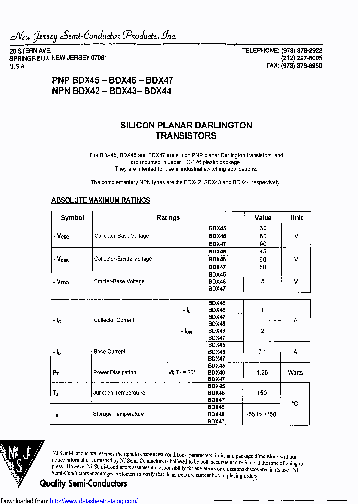 BDX47_8699587.PDF Datasheet