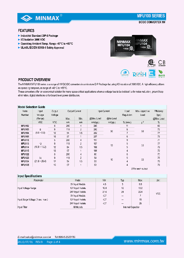 MFU100-15_8699939.PDF Datasheet