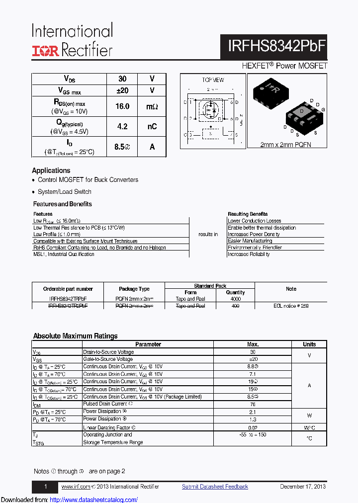 IRFHS8342TR2PBF_8700459.PDF Datasheet