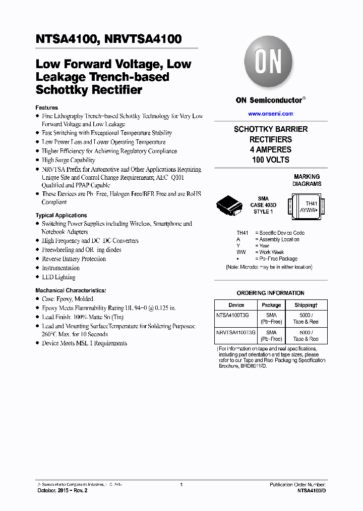 NTSA4100_8701574.PDF Datasheet