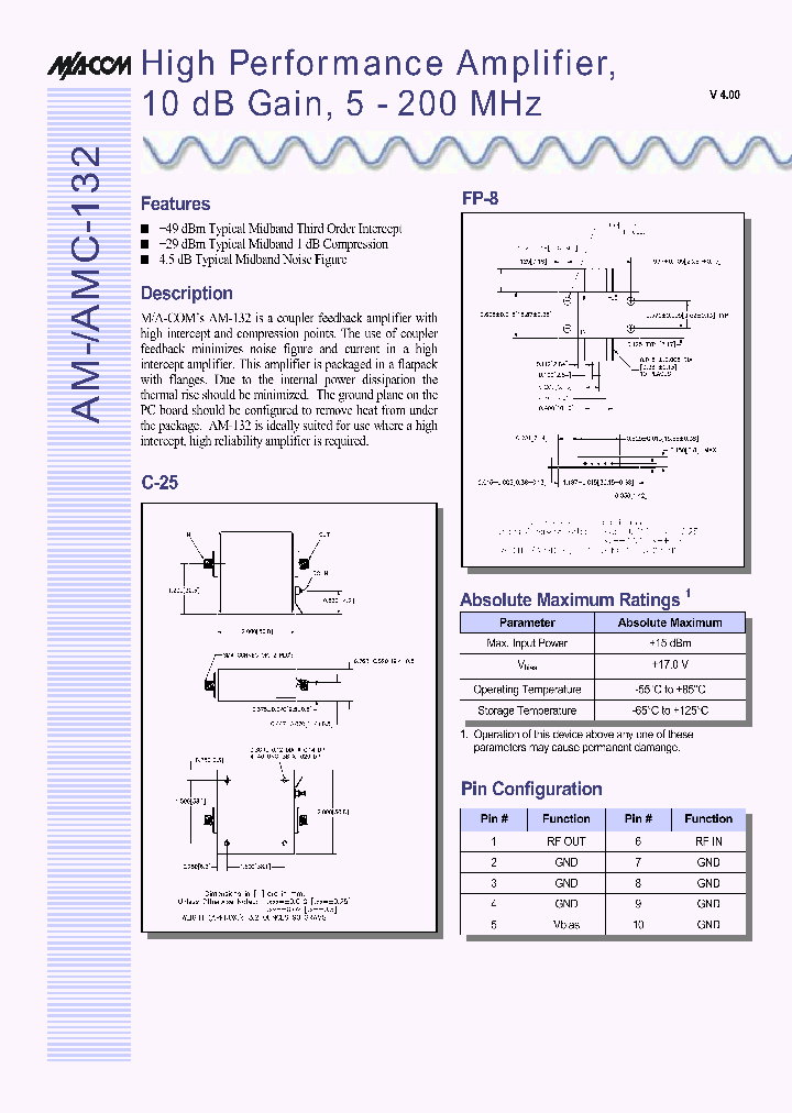 AMC-132SMA_8701369.PDF Datasheet
