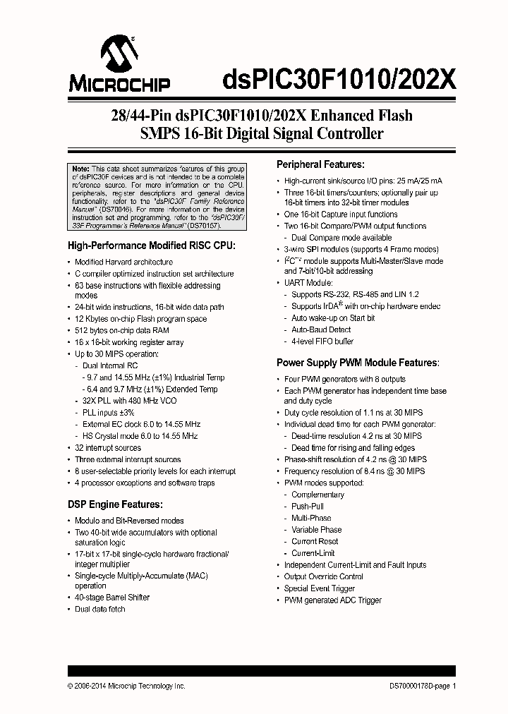 DSPIC30F6020AT-30ISO_8704541.PDF Datasheet