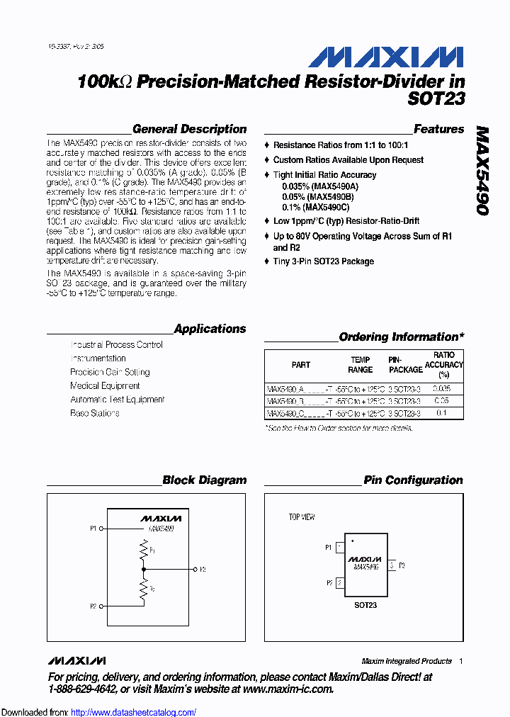 MAX5490XC25000_8704574.PDF Datasheet