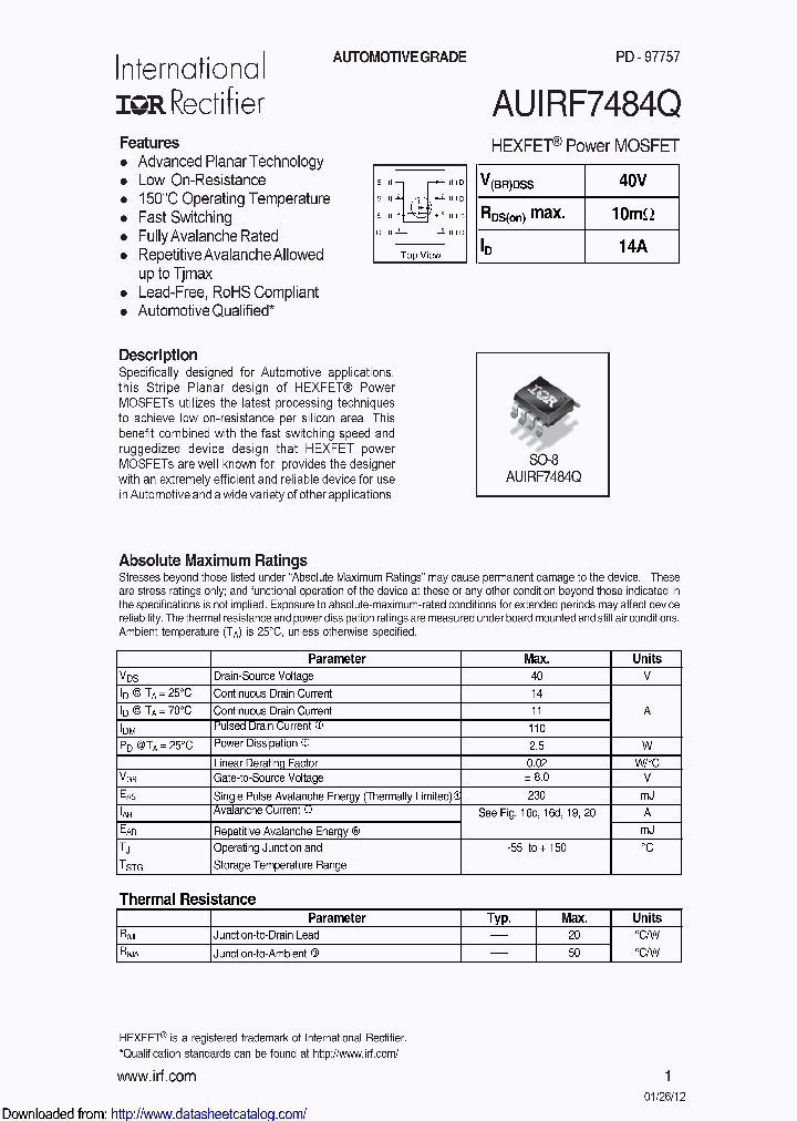 AUIRF7484Q_8704857.PDF Datasheet