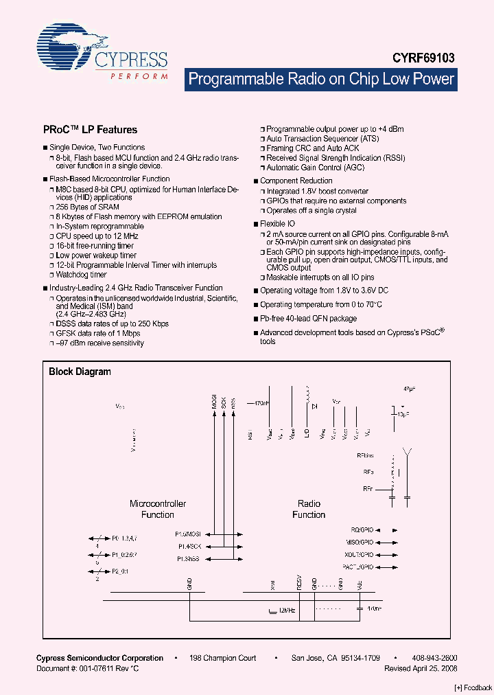 CYRF69103_8705656.PDF Datasheet