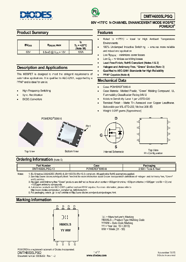DMTH6005LPSQ_8705952.PDF Datasheet