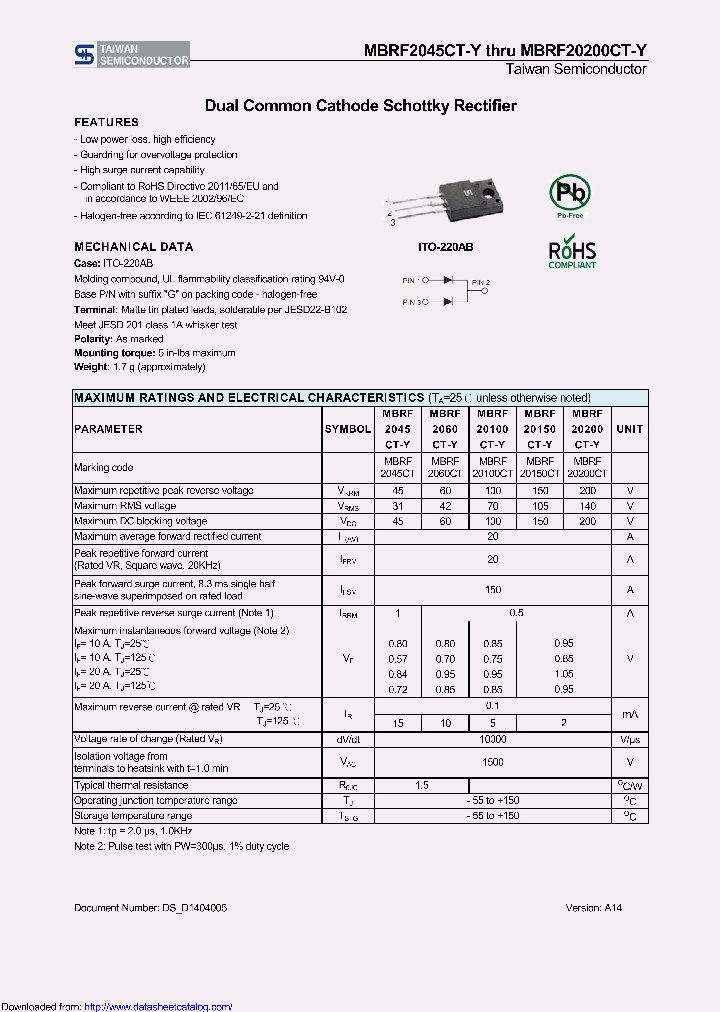 MBRF20150CT-Y_8706213.PDF Datasheet