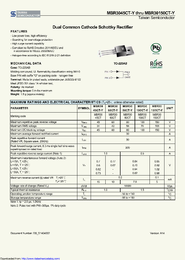 MBR30150CT-Y_8706208.PDF Datasheet