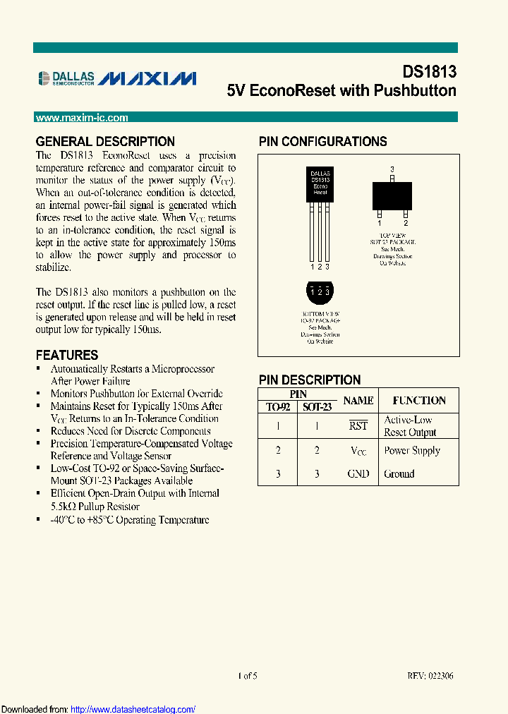 DS1813R-15-U_8706506.PDF Datasheet