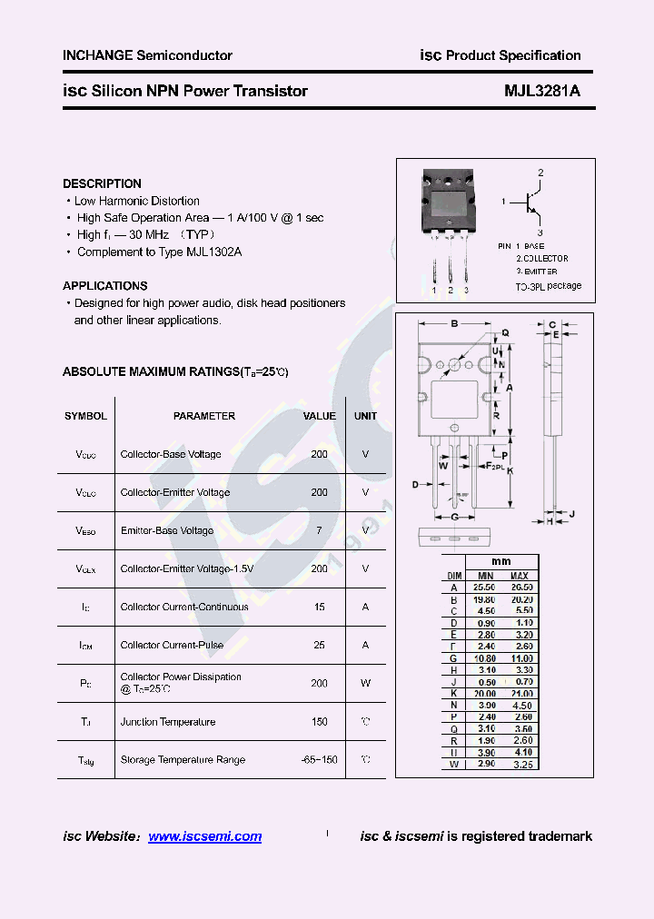 MJL3281A_8707039.PDF Datasheet