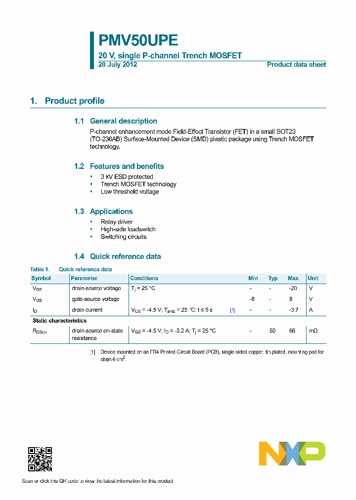 PMV50UPE-15_8707469.PDF Datasheet
