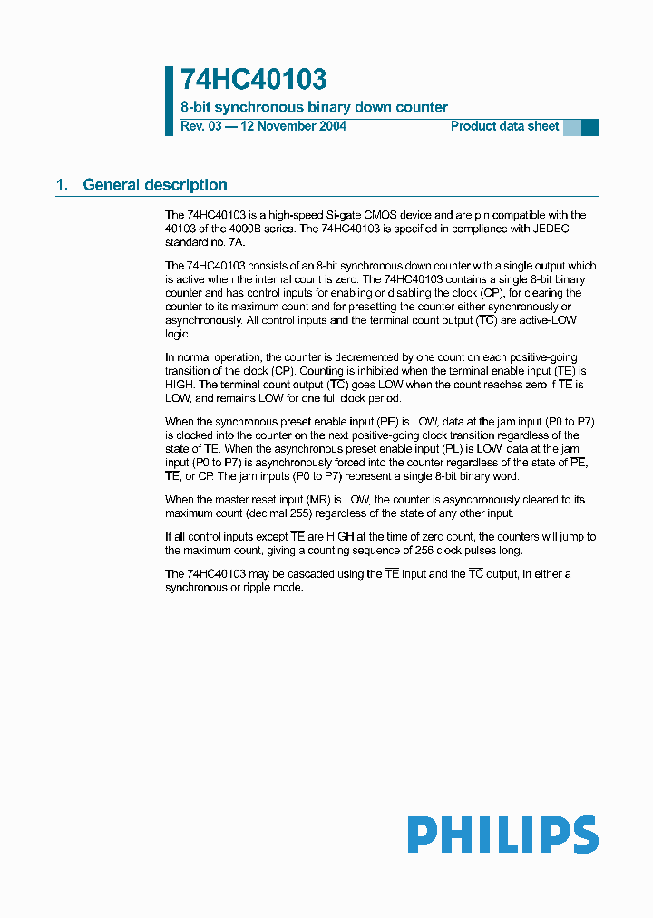 74HC40103DB_8707701.PDF Datasheet