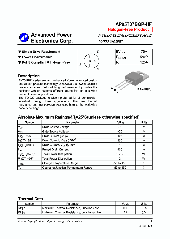 AP95T07BGP-HF-16_8708195.PDF Datasheet