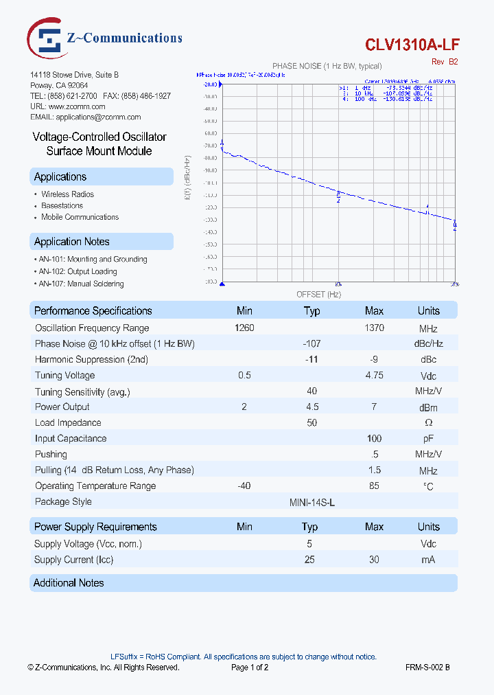 CLV1310A-LF_8709332.PDF Datasheet