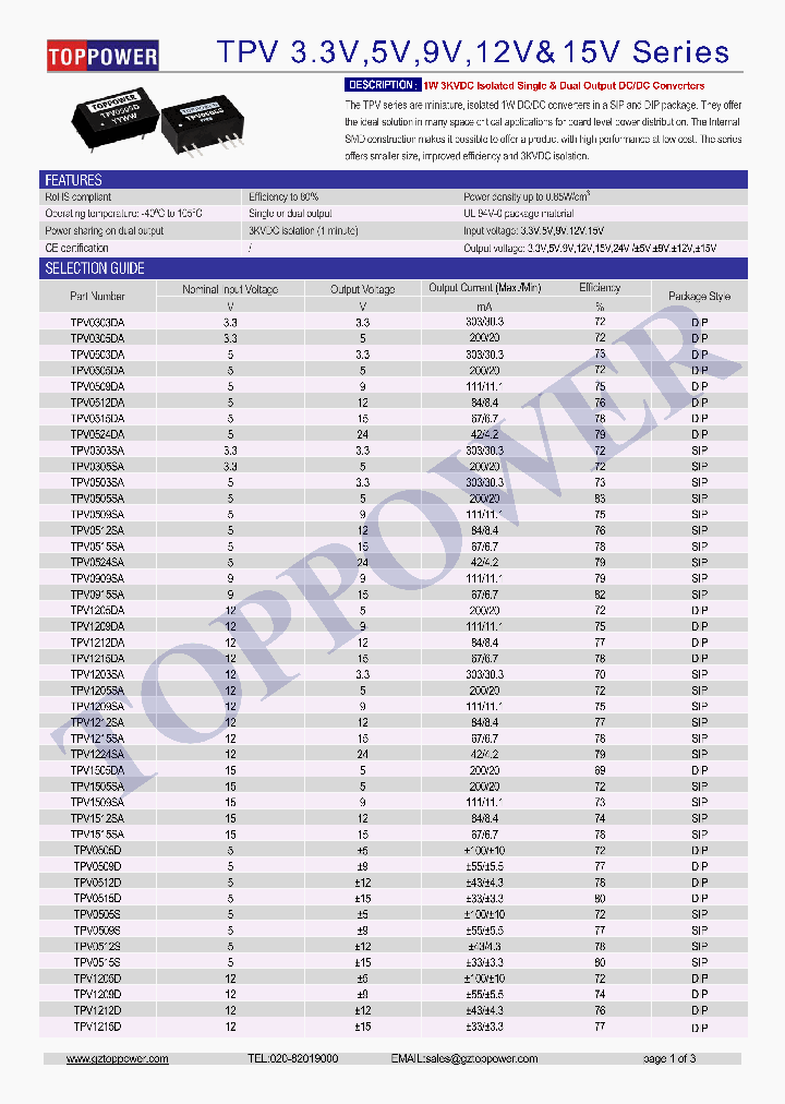 TPV0509SA_8709894.PDF Datasheet