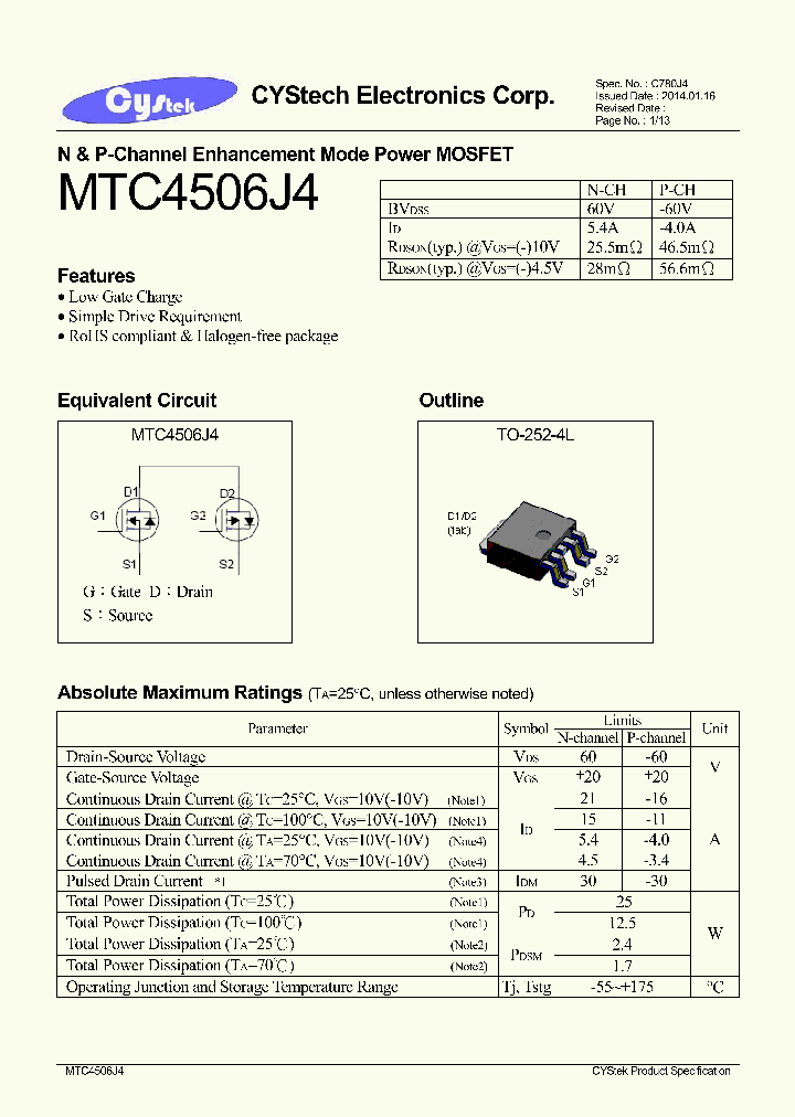 MTC4506J4_8710873.PDF Datasheet