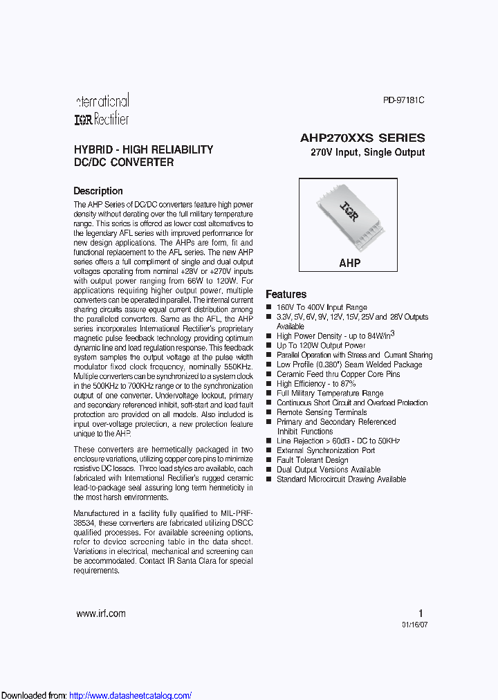 AHP27015S_8713180.PDF Datasheet