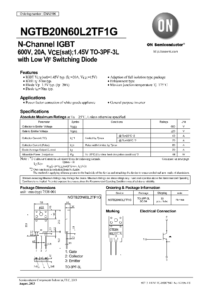 NGTB20N60L2TF1G_8714526.PDF Datasheet