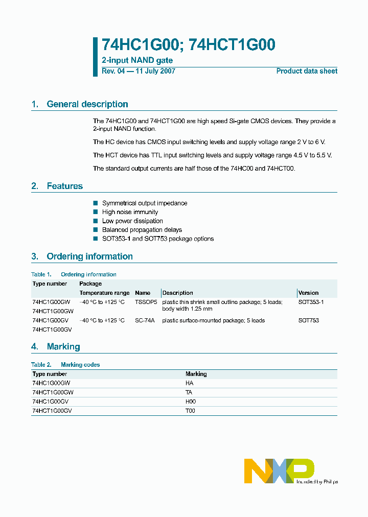 74HC1G00_8714655.PDF Datasheet