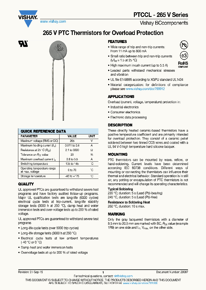 PTCCL-265V_8715829.PDF Datasheet