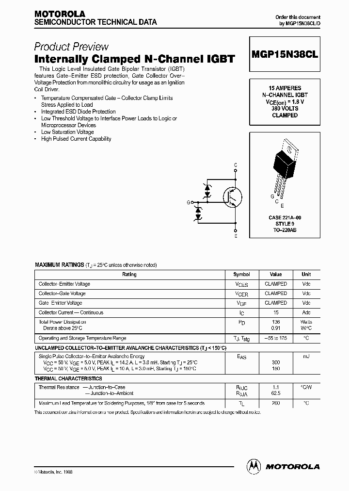 MGP15N38CL_8715889.PDF Datasheet