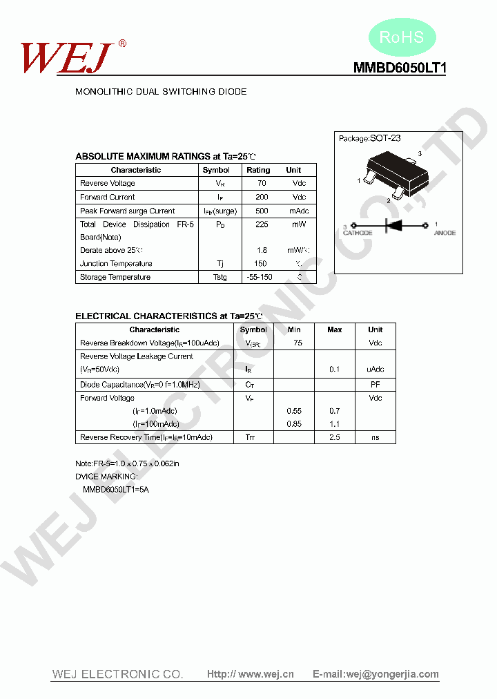 MMBD6050LT1_8717477.PDF Datasheet