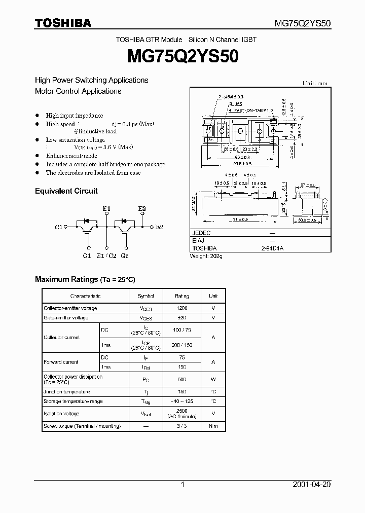 MG75Q2YS50_8717776.PDF Datasheet