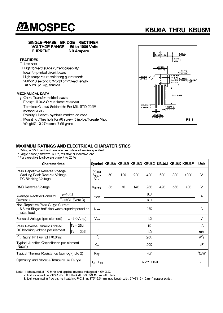 KBU6M_8717983.PDF Datasheet