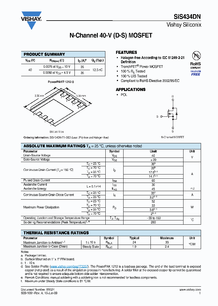 SIS434DN_8718852.PDF Datasheet