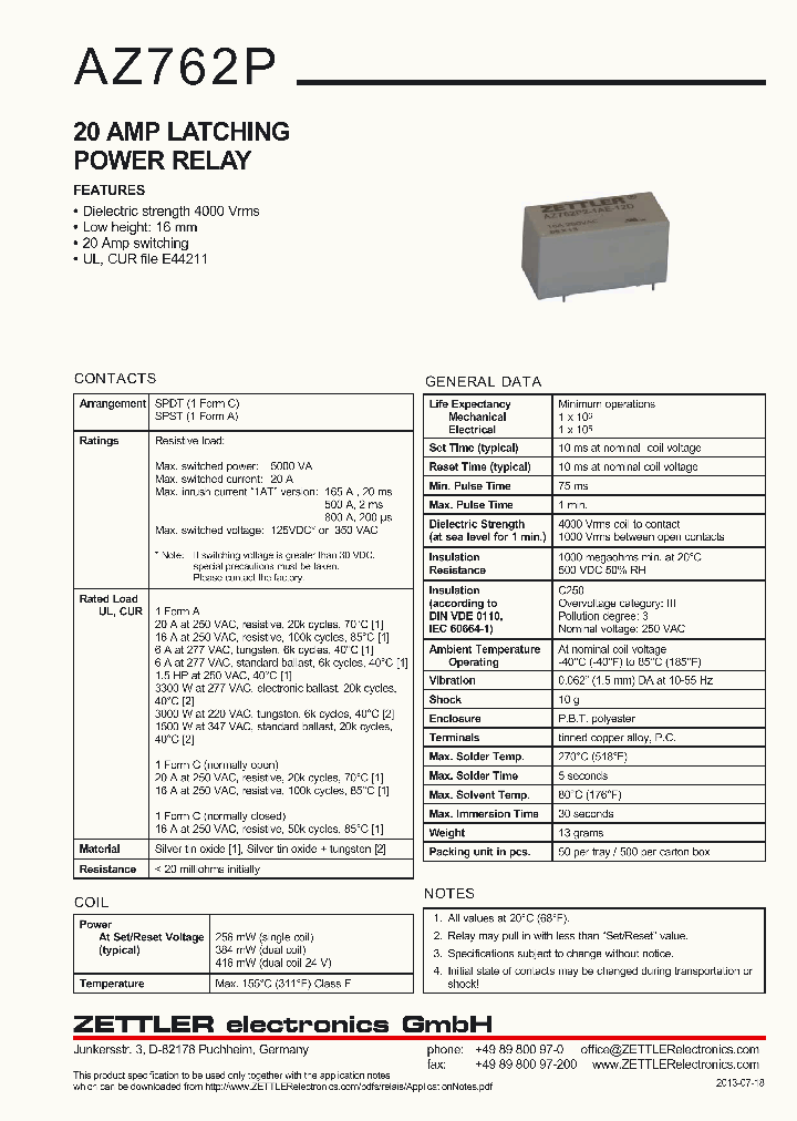 AZ762P1-1CE-24D_8719323.PDF Datasheet