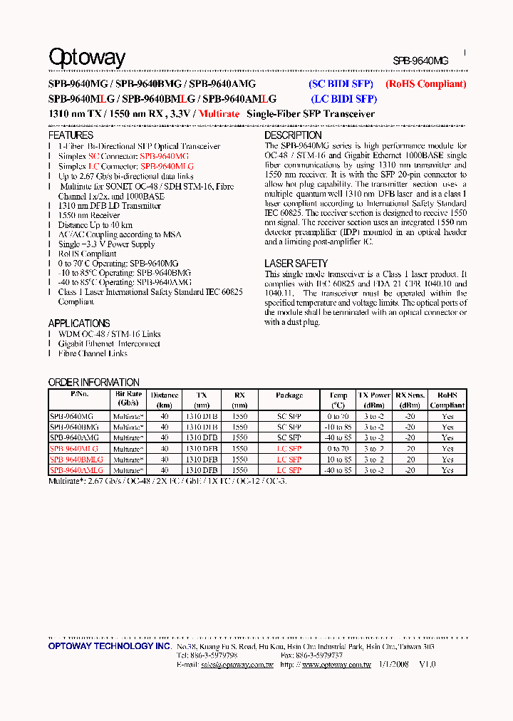 SPB-9640AMG_8719491.PDF Datasheet