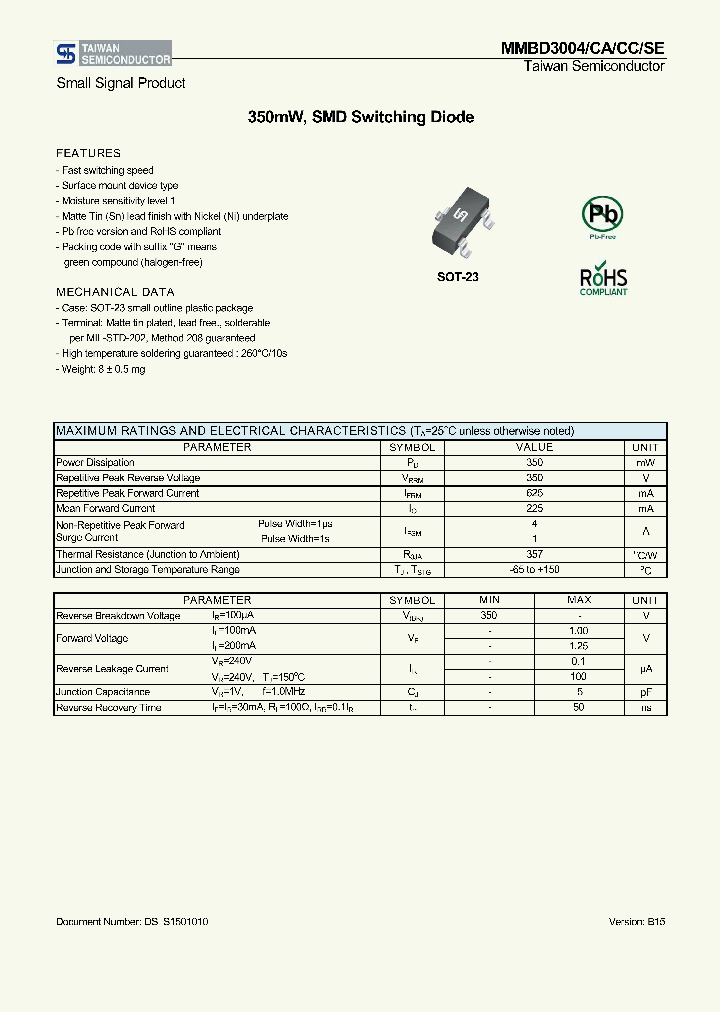 MMBD3004SE_8719889.PDF Datasheet