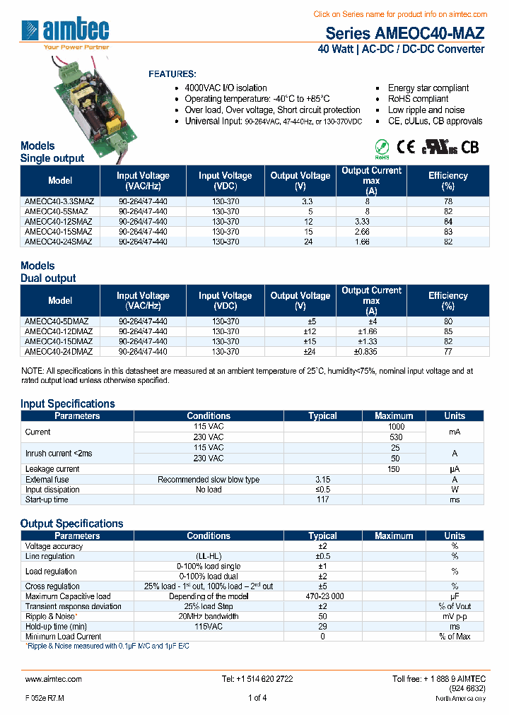 AMEOC40-15SMAZ_8720232.PDF Datasheet