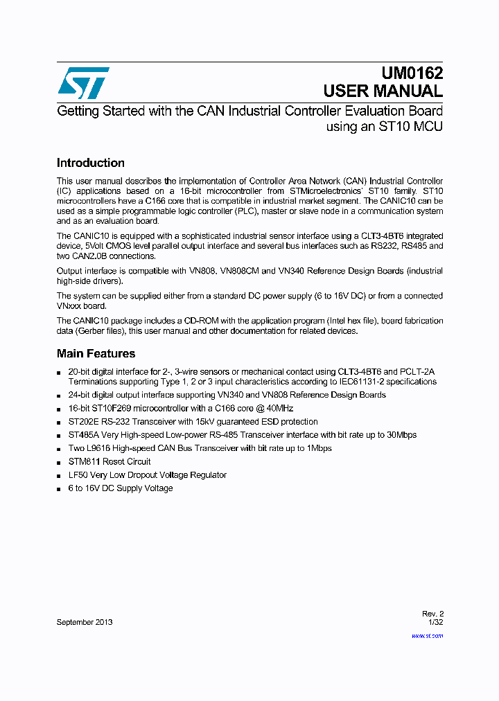 UM0162_8721435.PDF Datasheet