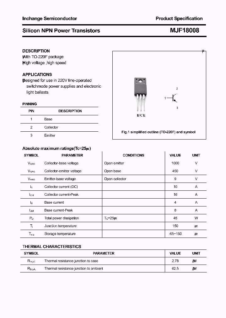 MJF18008_8722389.PDF Datasheet