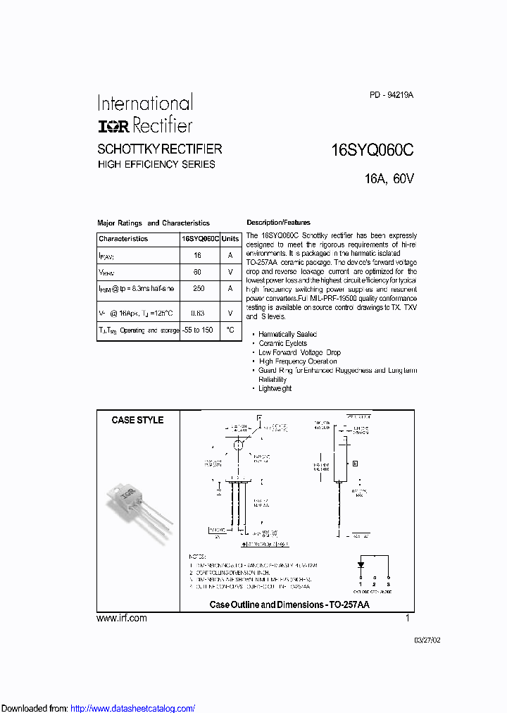 16SYQ060CSCS_8722379.PDF Datasheet