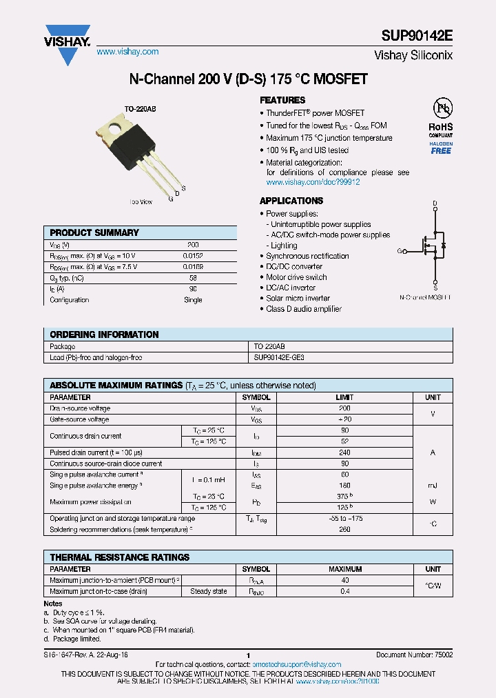 SUP90142E_8723877.PDF Datasheet
