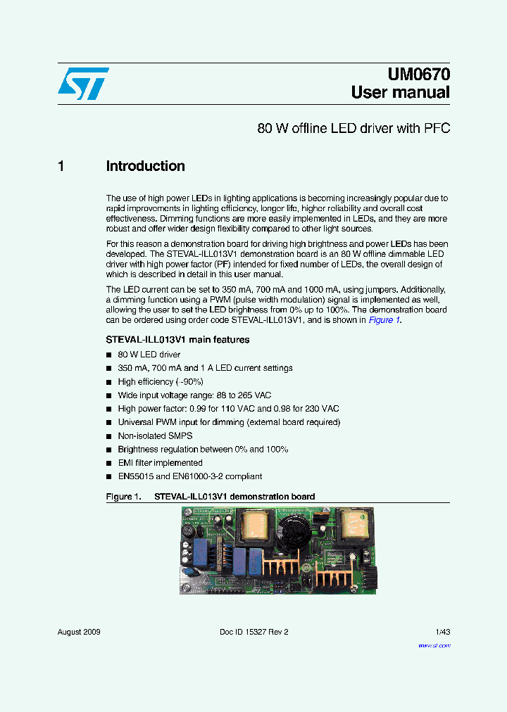 STEVAL-ILL013V1_8724010.PDF Datasheet