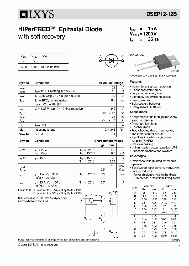 DSEP12-12B_8724075.PDF Datasheet