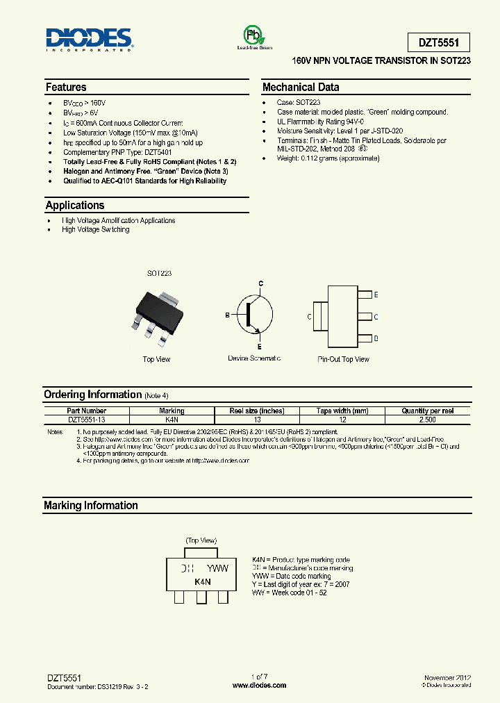 DZT5551-15_8724293.PDF Datasheet