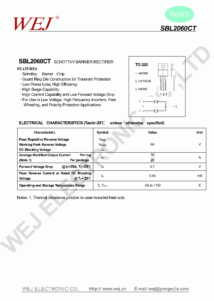 SBL2060CT_8725082.PDF Datasheet