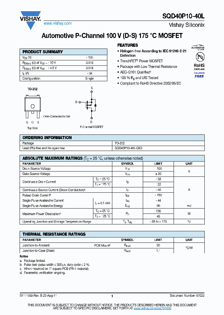 SQD07N25-350H_8725846.PDF Datasheet