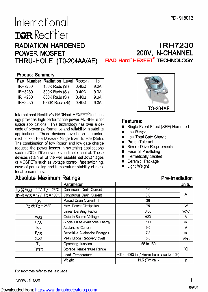 IRH3230_8726028.PDF Datasheet