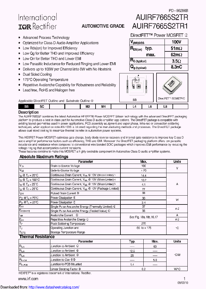 AUIRF7665S2TR_8726860.PDF Datasheet