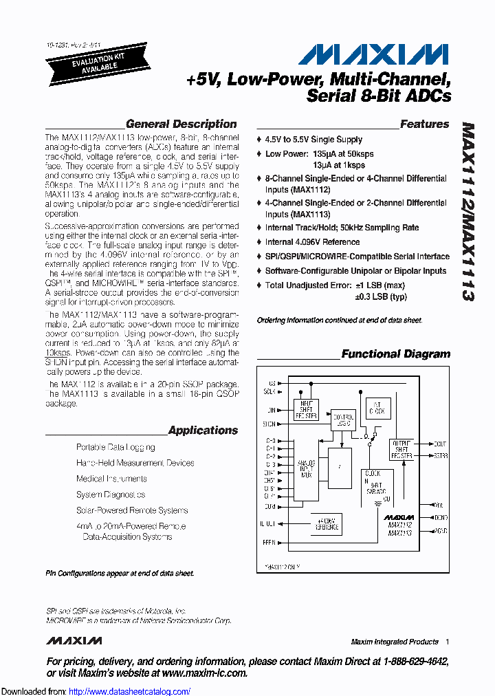 MAX1112CAPTG074_8728248.PDF Datasheet