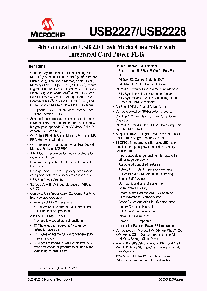 USB2227-NU-11_8730183.PDF Datasheet
